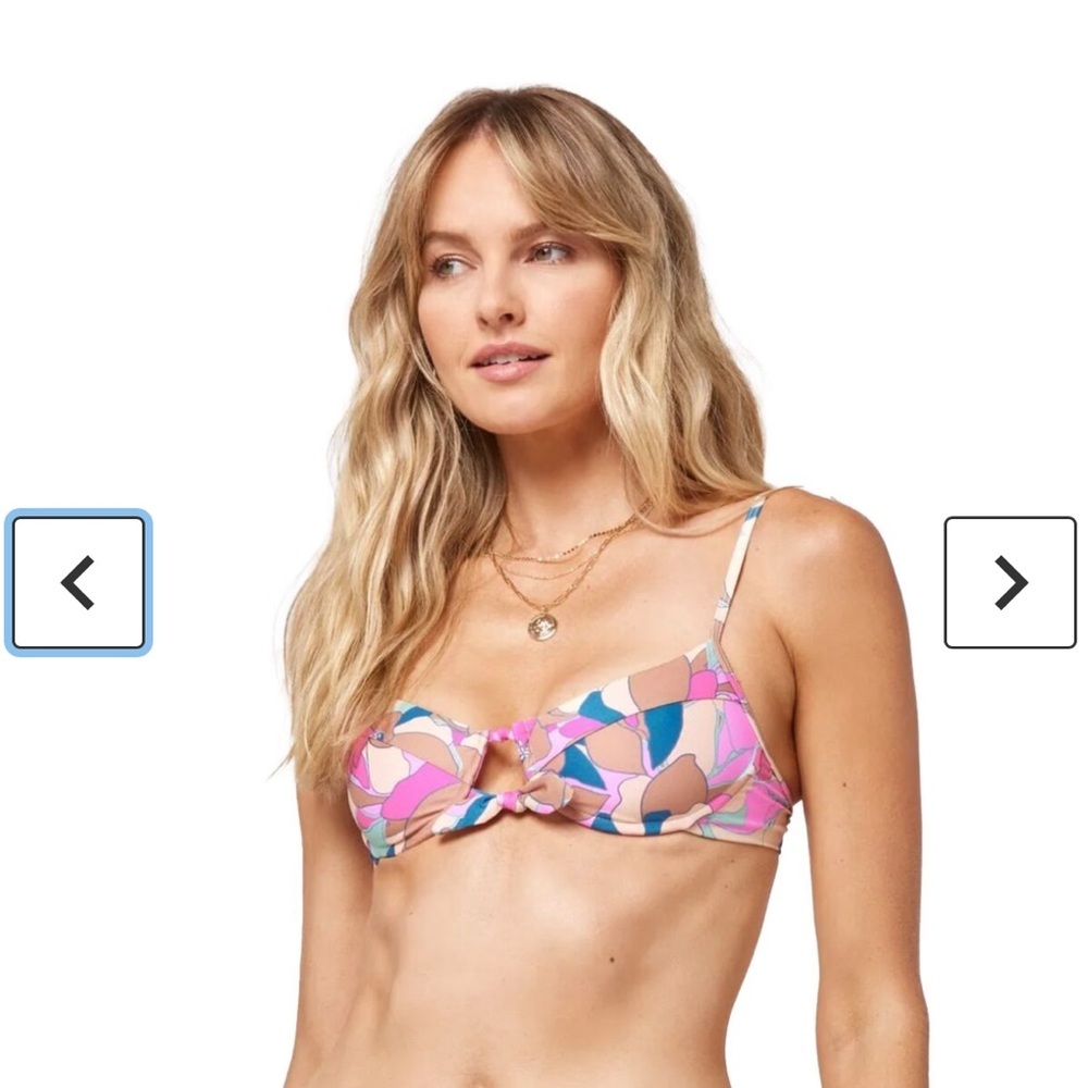 NWT! L*Space Rose Bikini Top. Size Large $119
